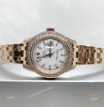 Swiss 2836 Rolex Pearlmaster Rose Gold 34mm Replica Watch